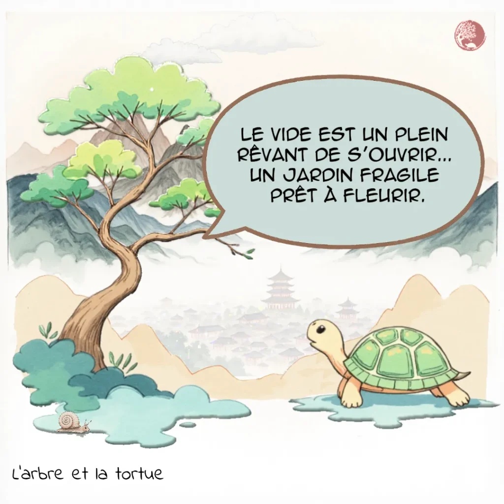 Métaphore thérapeutique de l'Arbre : « Le vide est un plein rêvant de s'ouvrir... Un jardin fragile prêt à fleurir »