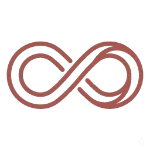 Pictogramme d'un symbole infini stylisé représentant l'alliance durable entre la sophrologie et les pratiques traditionnelles chinoises.